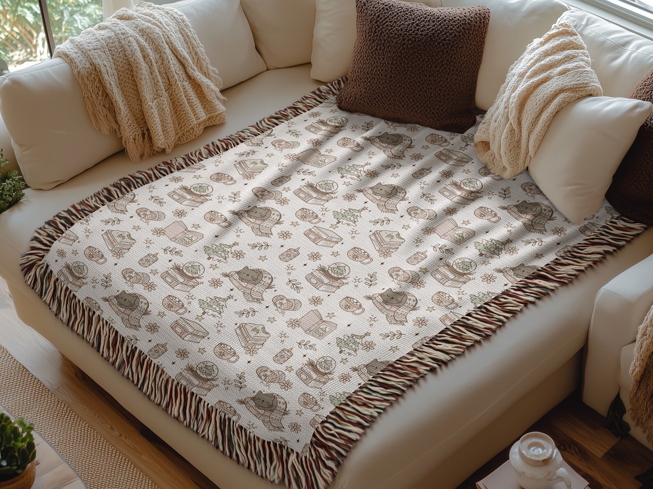 Cozy Animal Print Blanket for Living Room product type
