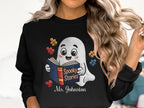 Spooky Stories Ghost Print Black Sweatshirt product