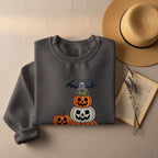 Halloween Pumpkin and Bat Graphic Sweatshirt product