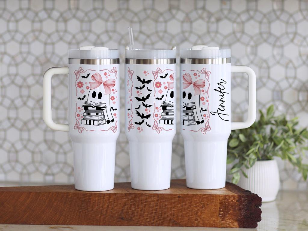 Personalized Cute Ghost Design Tumbler Mug Product