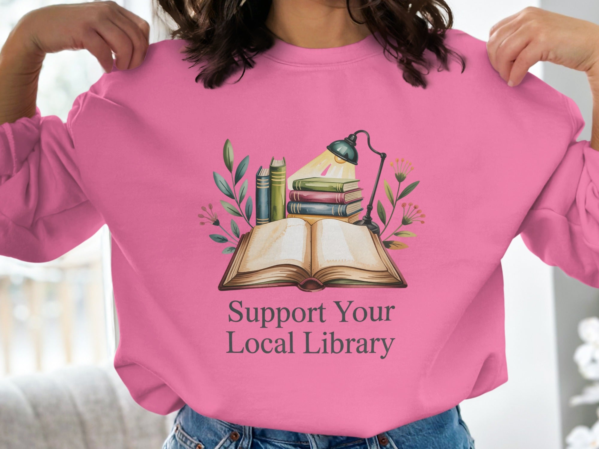 Support Your Local Library Graphic Sweatshirt product