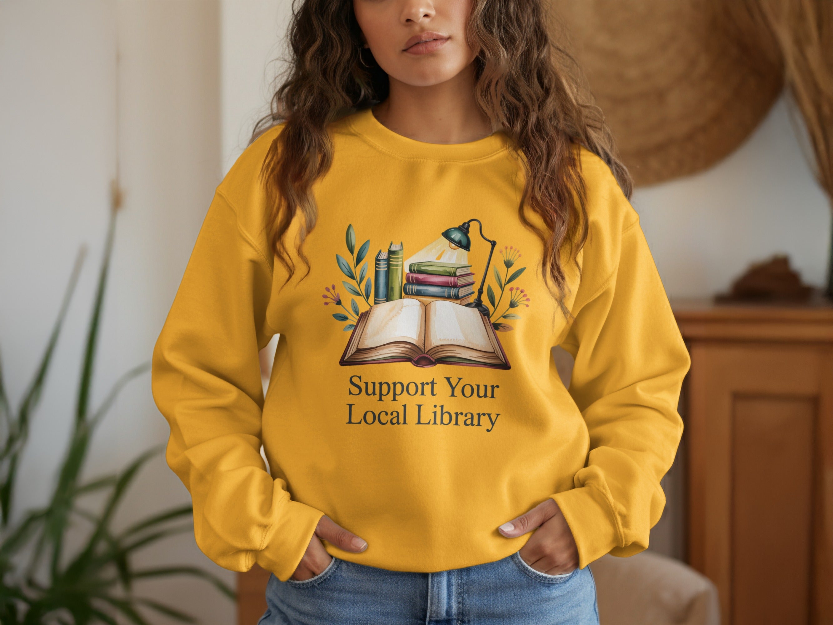 Support Your Local Library Sweatshirt product type