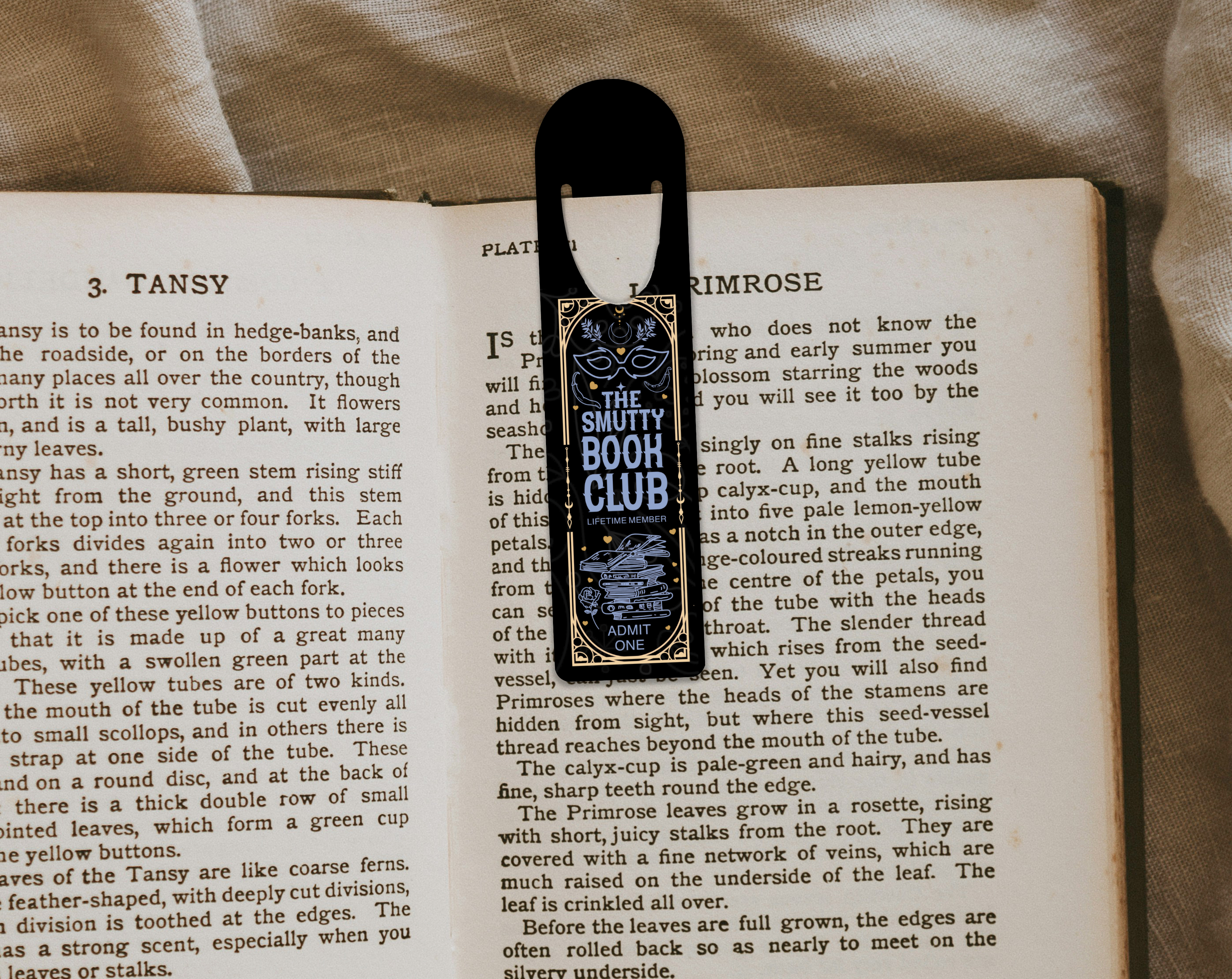 Smutty Book Club Aluminum Bookmark