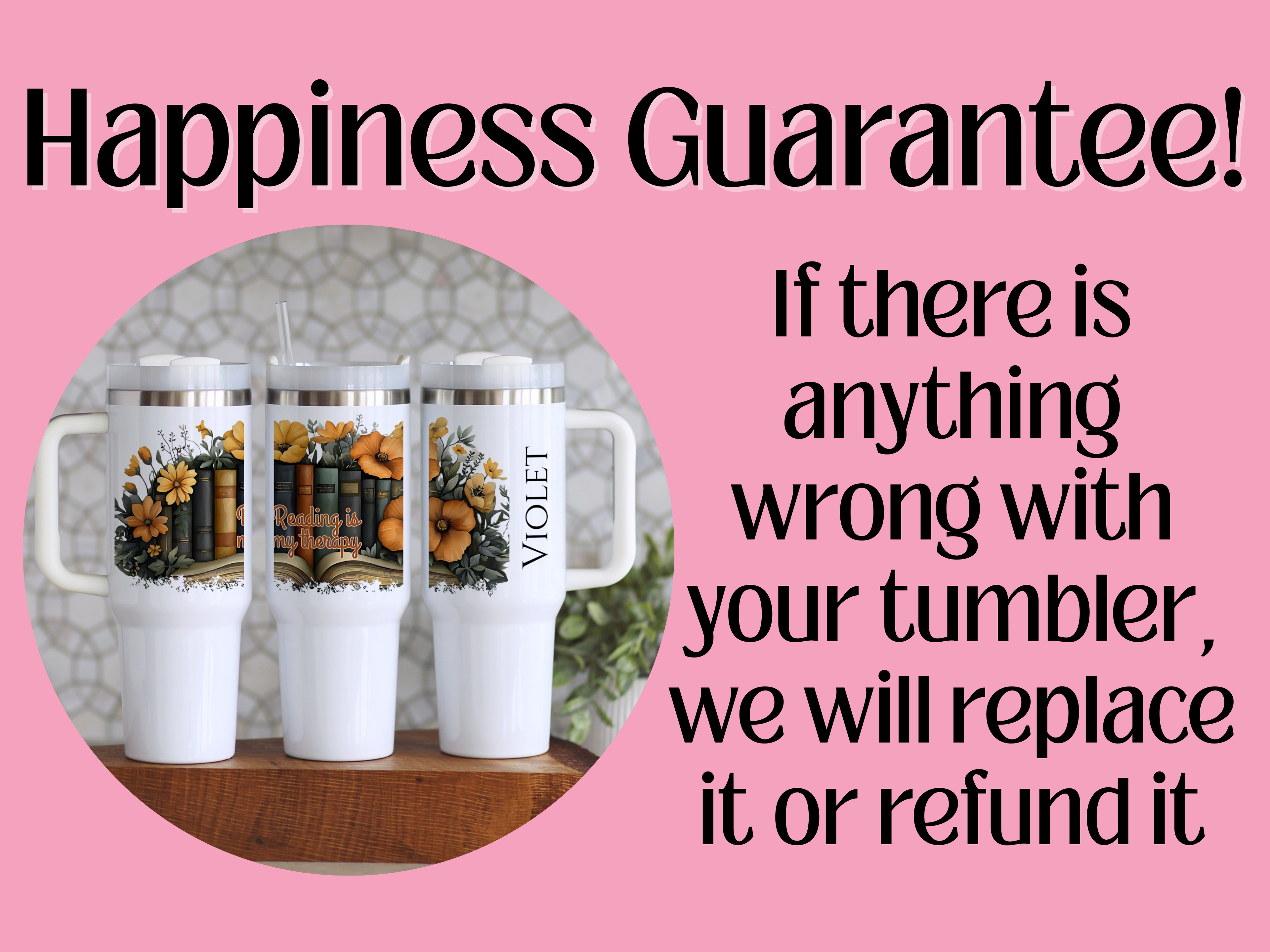 Personalized Floral Sunflower Design Tumbler product