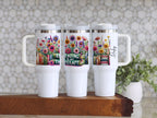 Reading Is My Therapy Floral Travel Mug product type