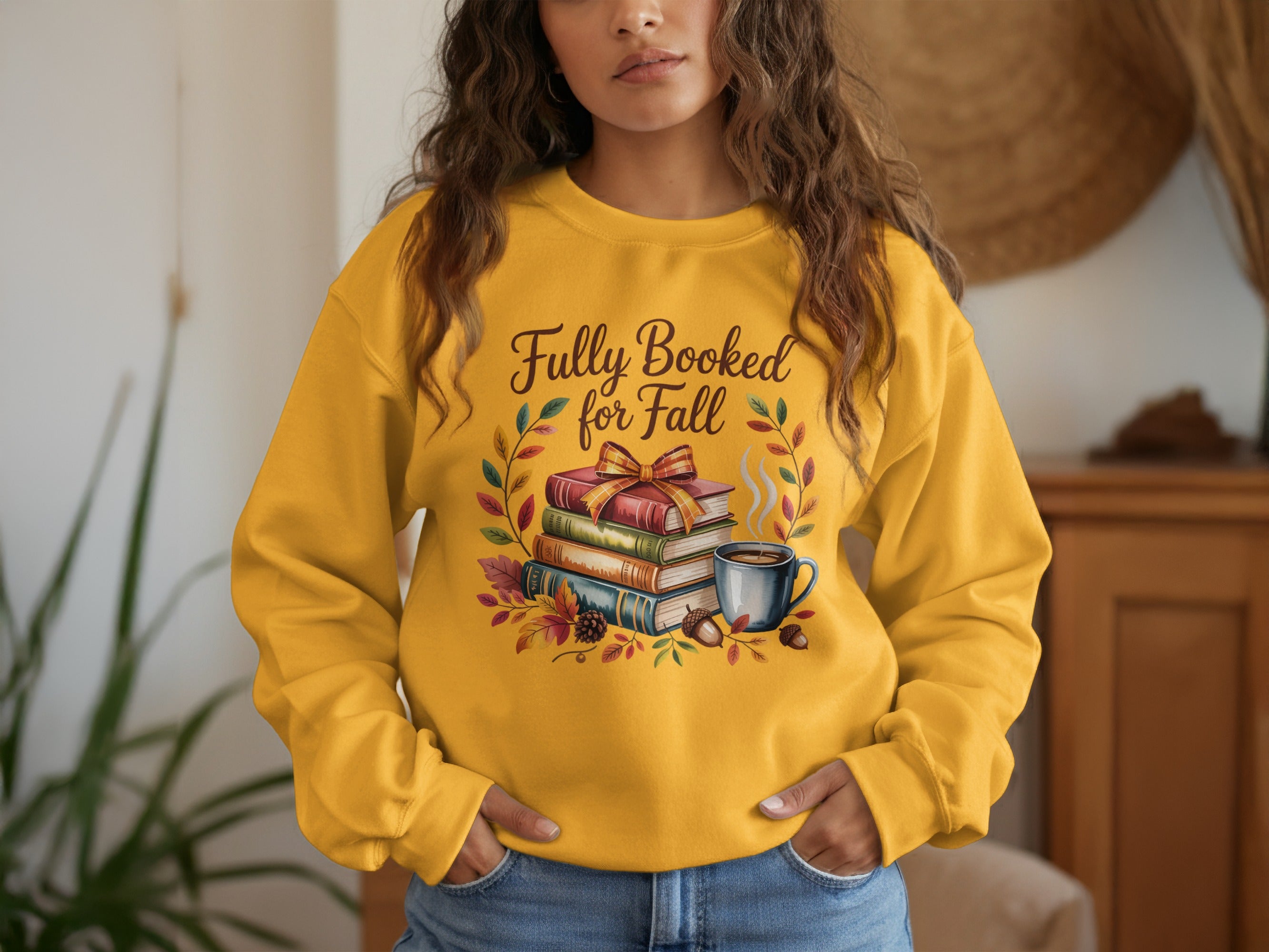 Fully Booked for Fall Books Graphic Sweater product