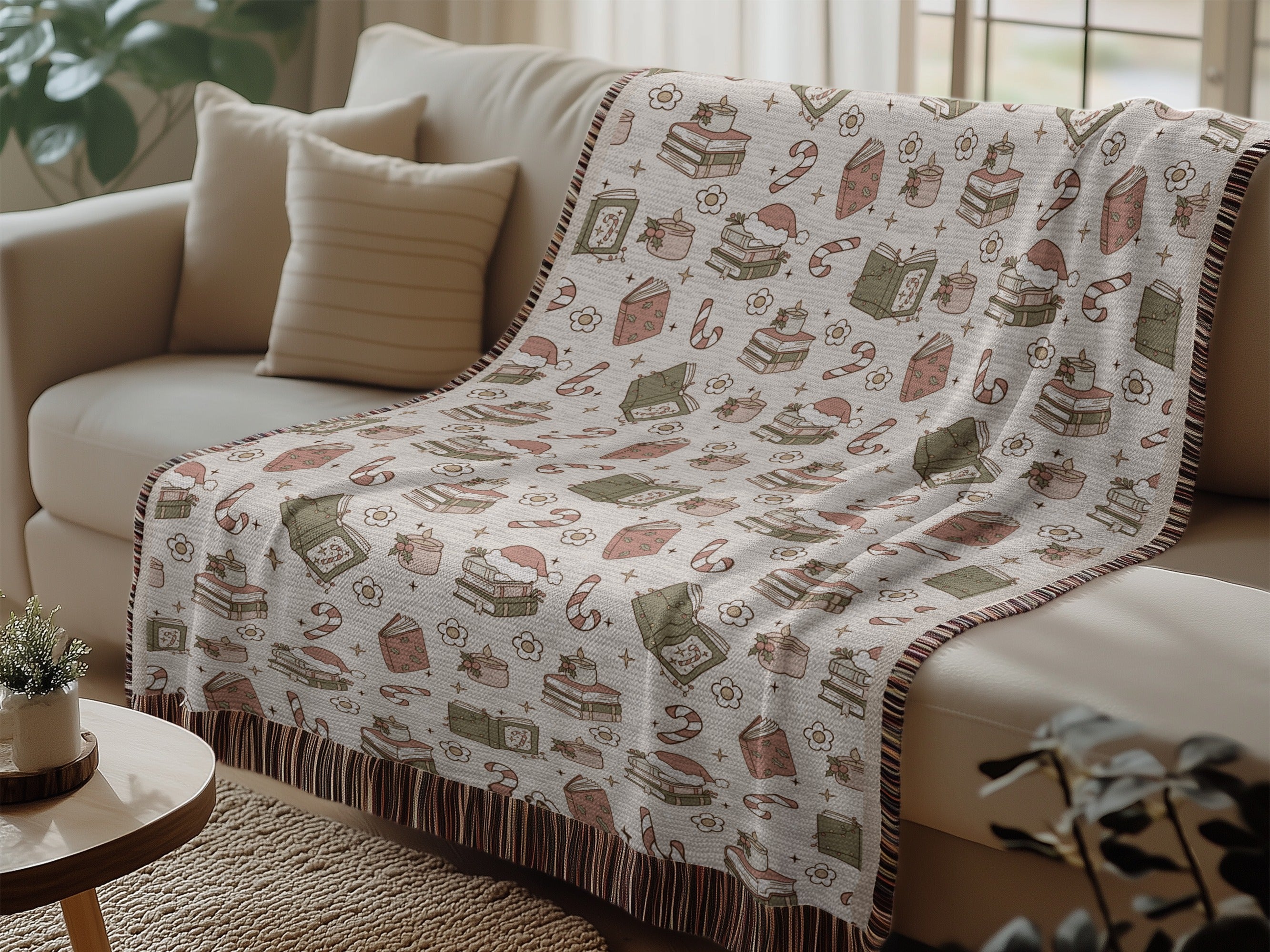 Whimsical Christmas Pattern Cozy Blanket product