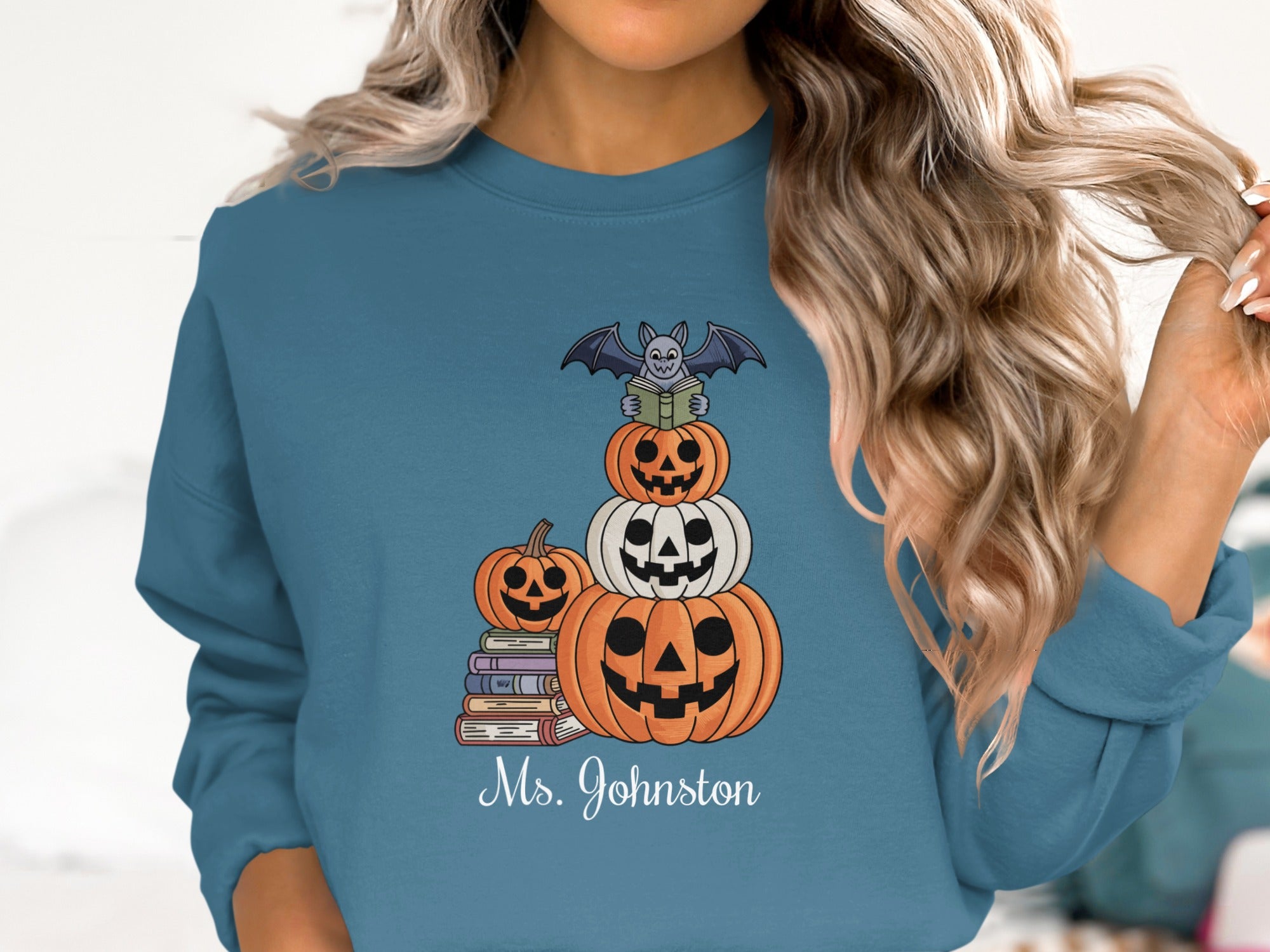 Custom Halloween Pumpkin Stack Sweatshirt product type