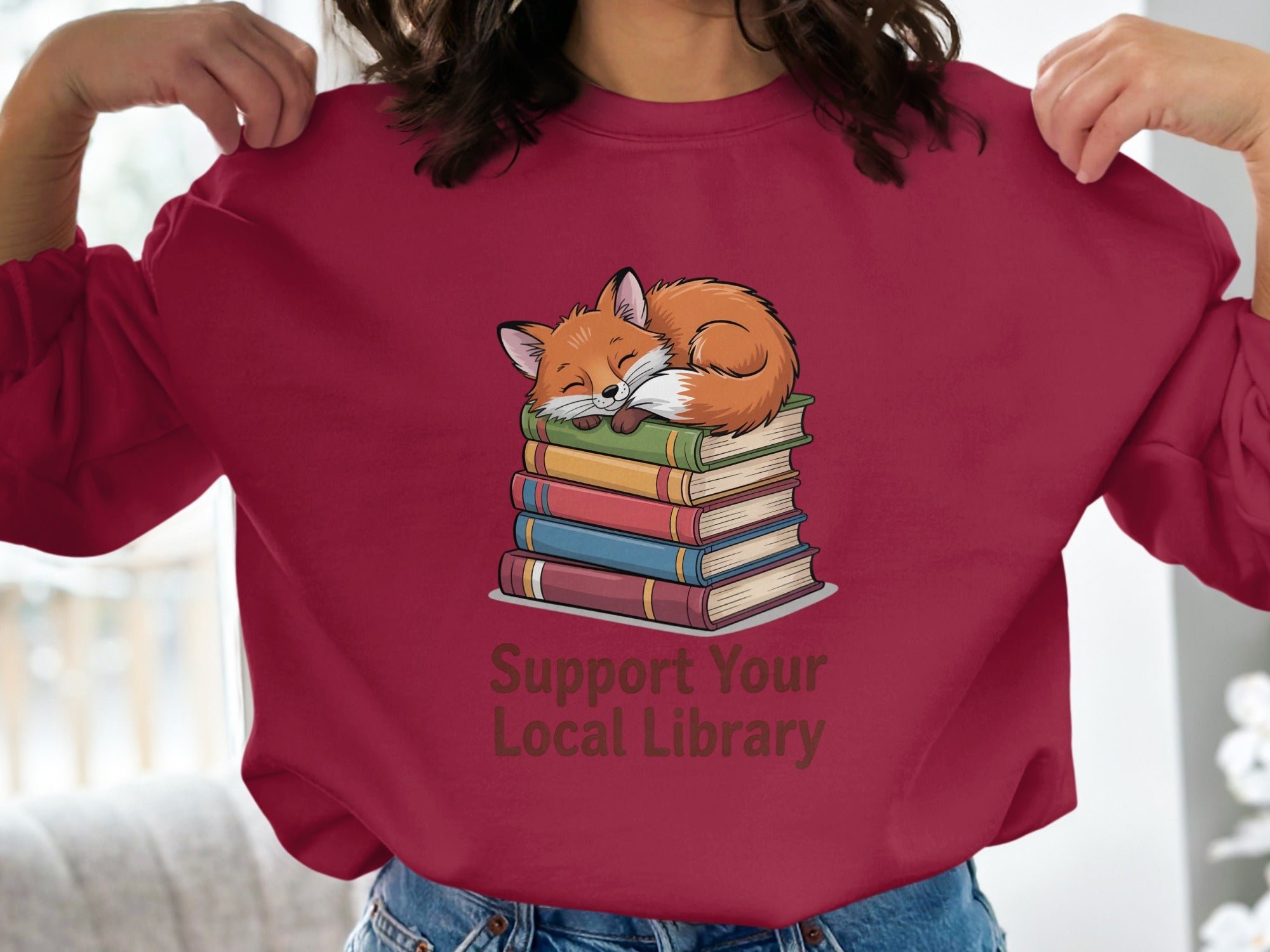 Support Your Local Library Fox Sweatshirt product