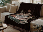 Cozy Warm Blanket with Book and Coffee Queen product type