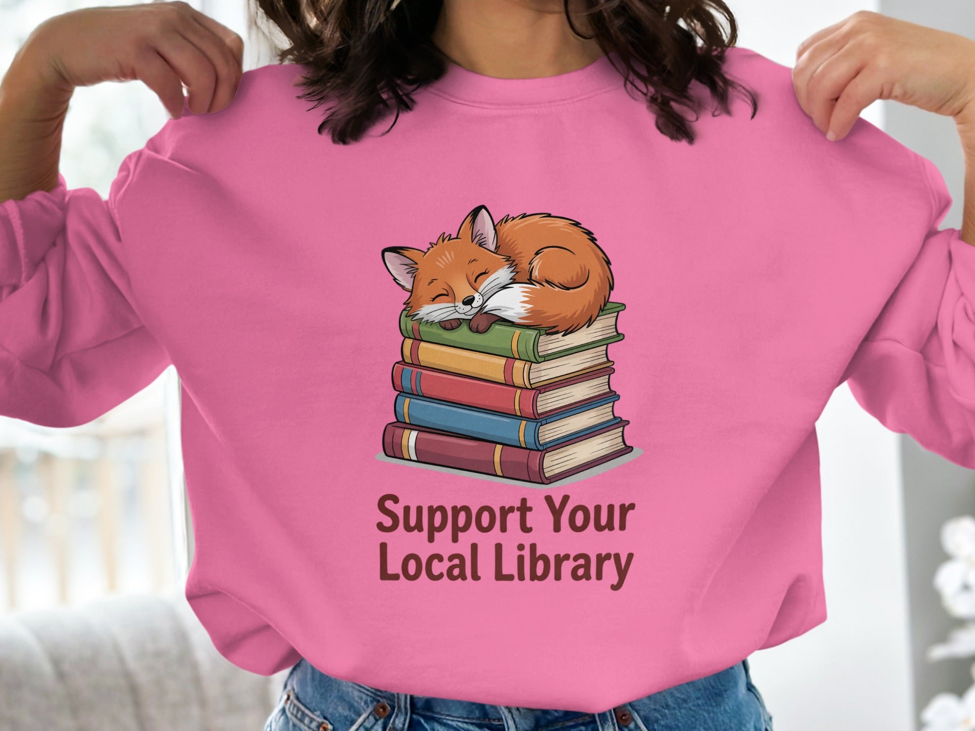 Support Your Local Library Fox Printed Product