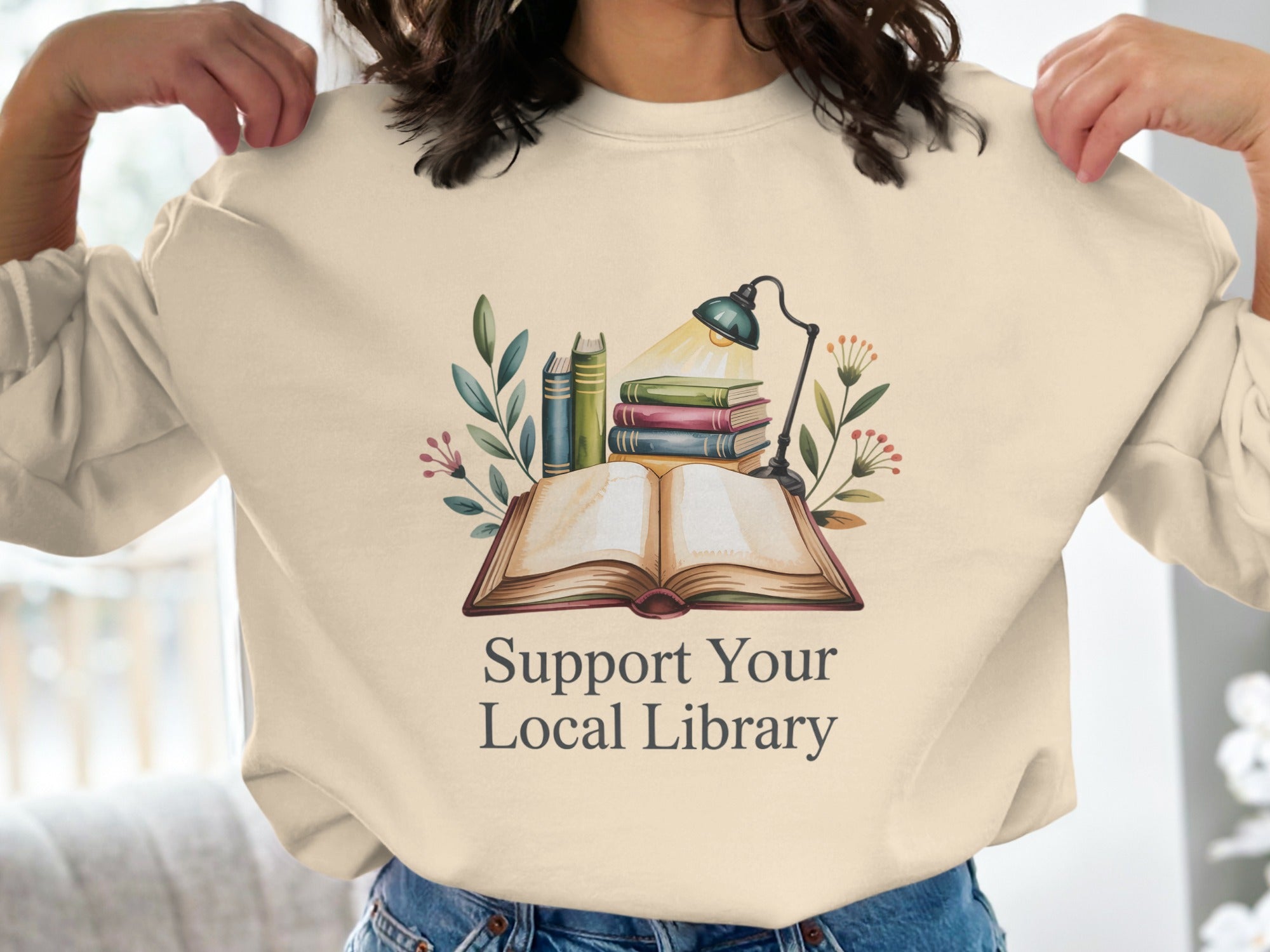 Support Your Local Library Graphic Sweatshirt product type