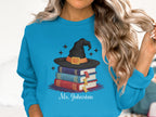 Stack of Books with Witch Hat Graphic Sweatshirt product type