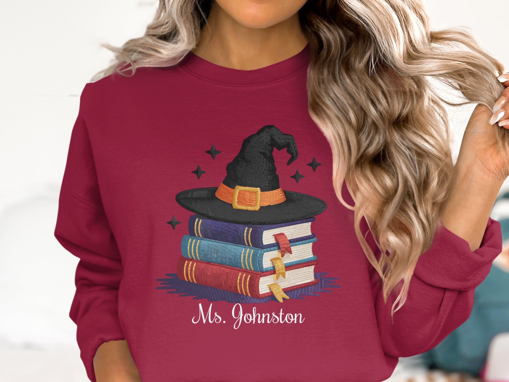 Wizard Hat and Books Personalized Sweatshirt product type