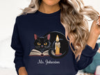 Purrfectly Cozy Cat and Candle Print Sweater product