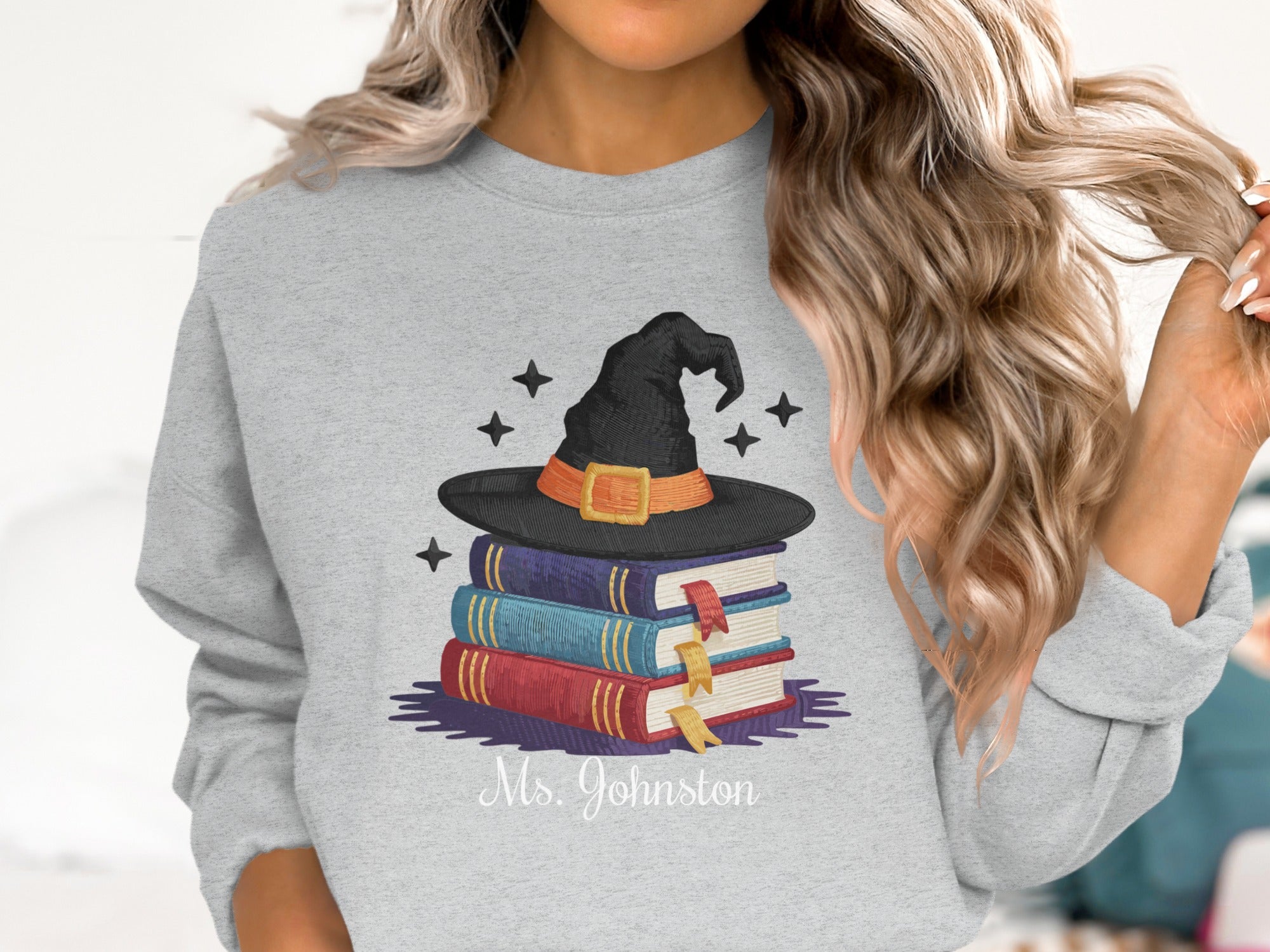 Witch Hat and Books Graphic Sweatshirt product