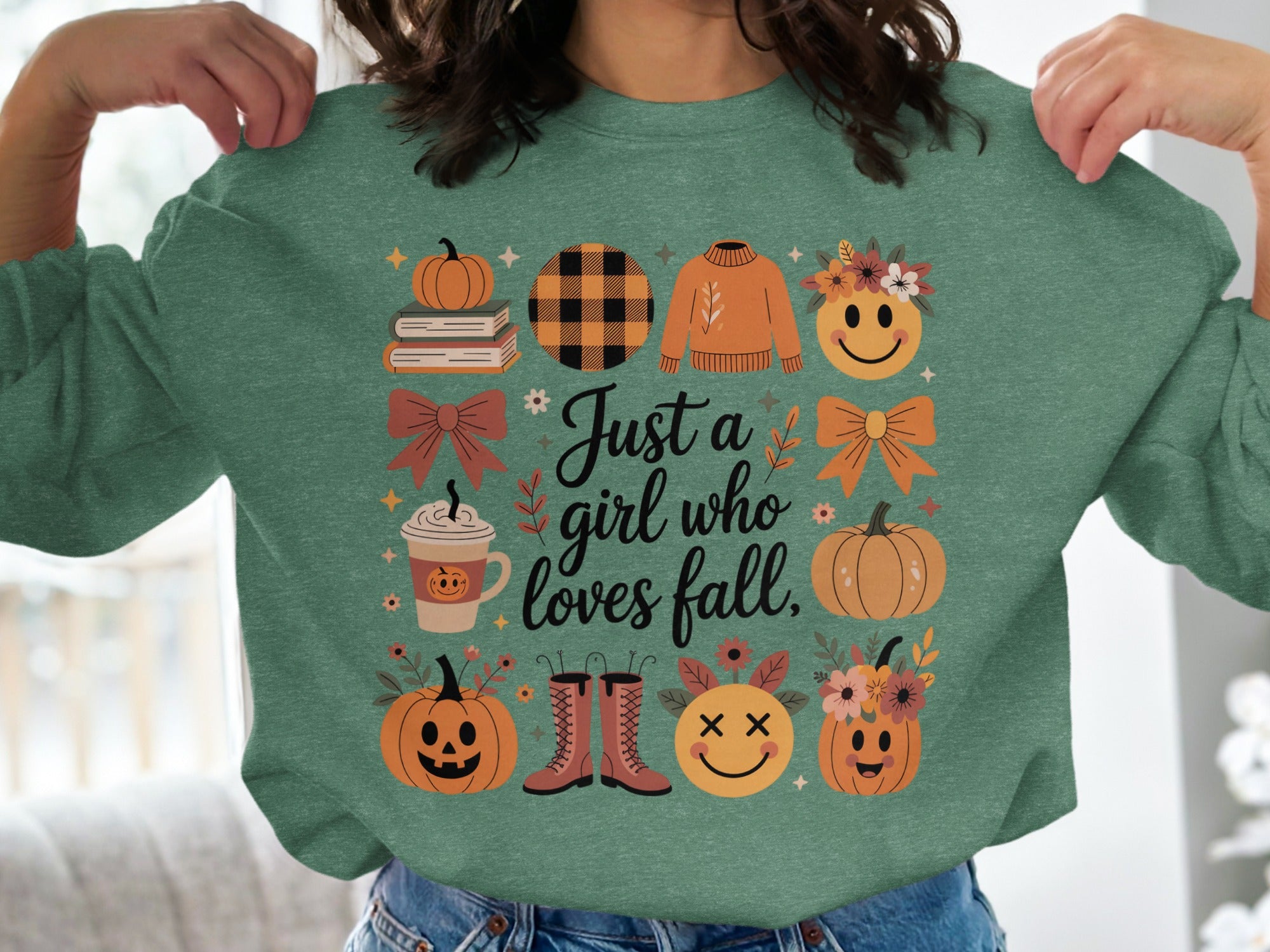 Just a Girl Who Loves Fall Cute Autumn Product Type