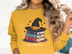 Whimsical Witch Hat and Books Graphic Sweatshirt product