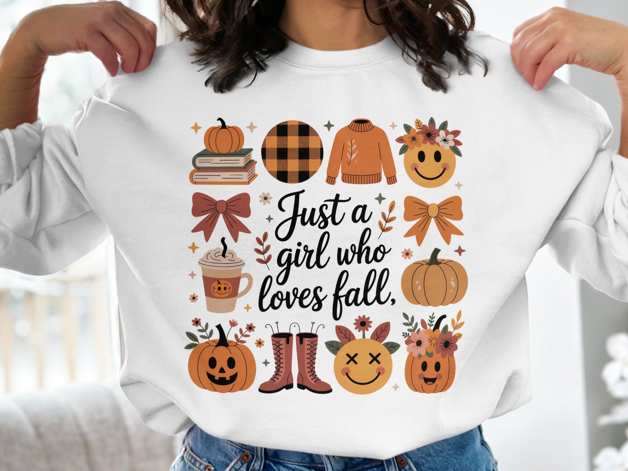 Just a girl who loves fall sweatshirt product