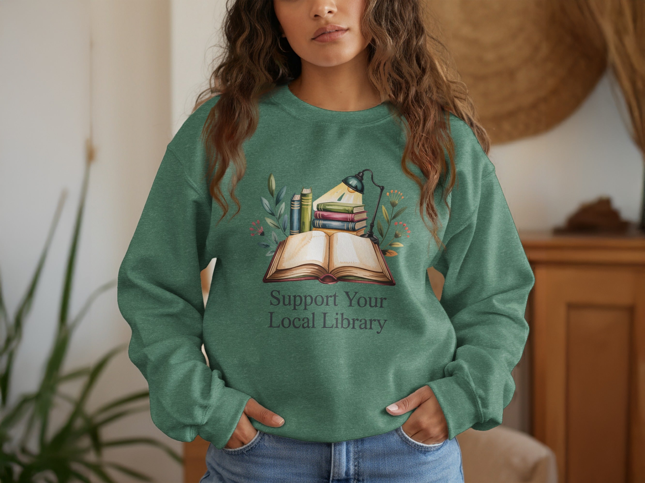 Support Your Local Library Sweatshirt product type