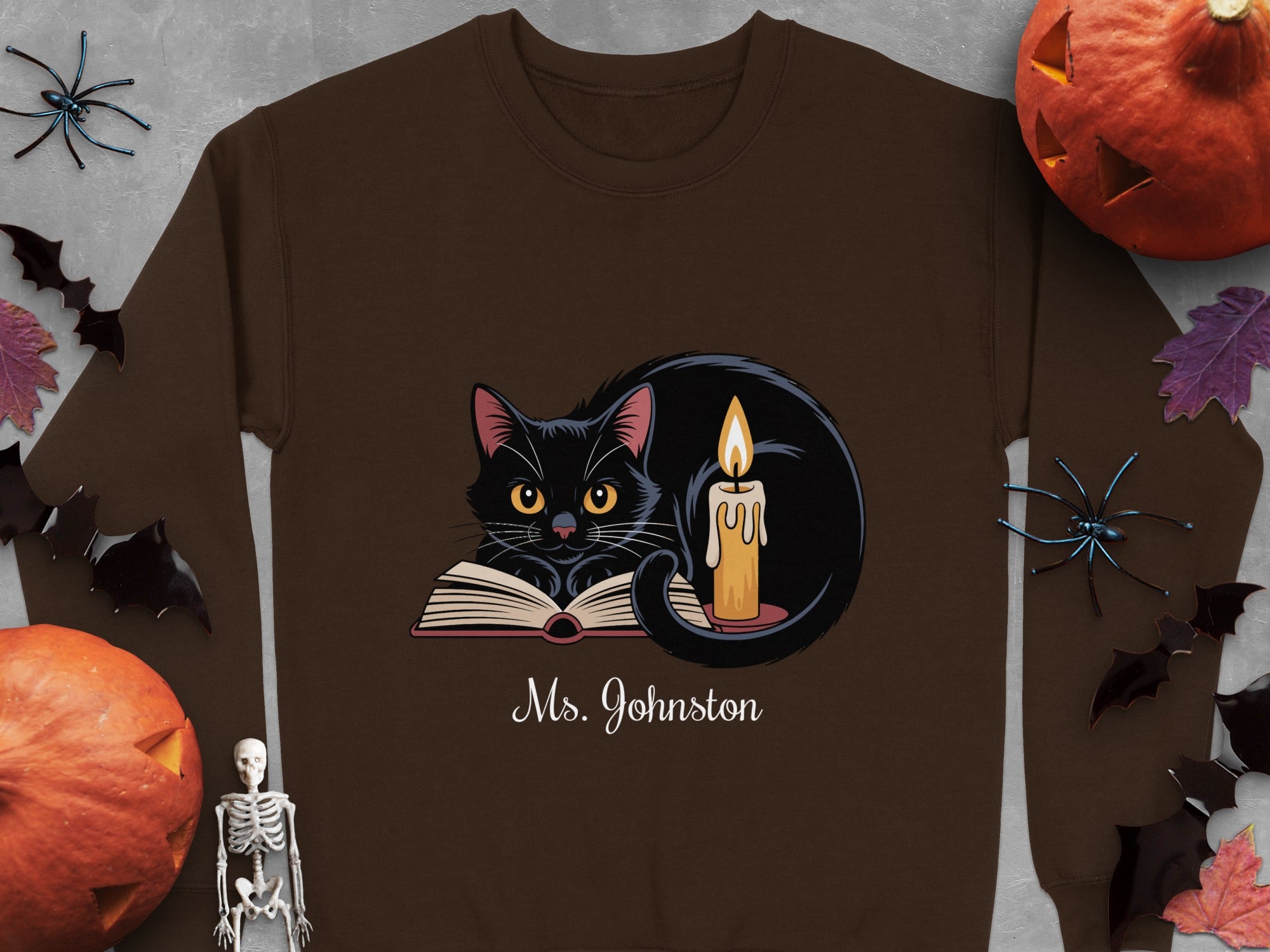Ms. Johnston Black Cat Candle Sweatshirt product type
