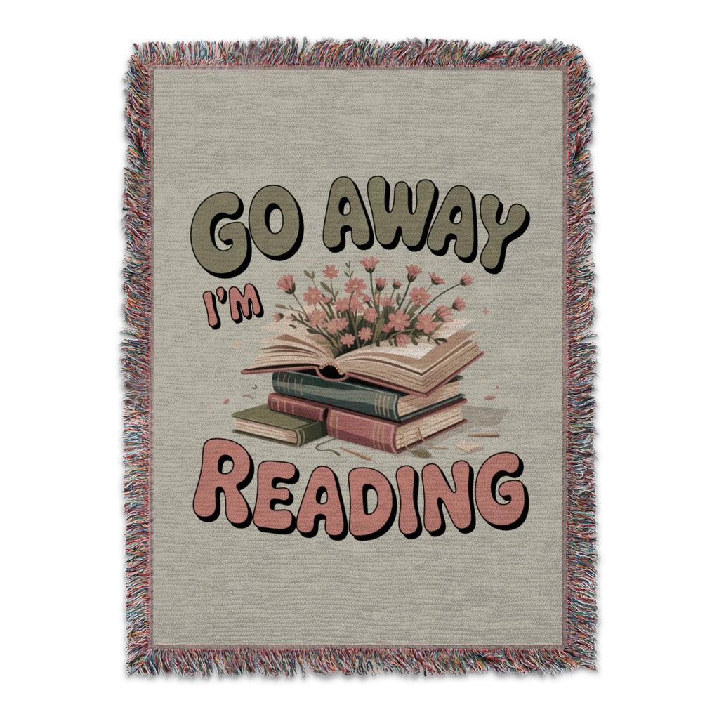 Go Away I'm Reading Decorative Throw Blanket product type
