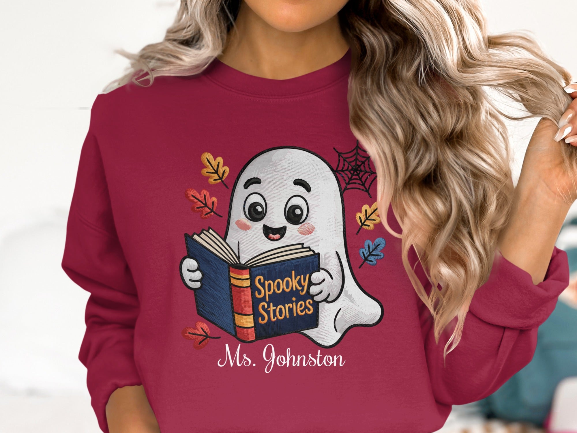 Spooky Stories Ghost Reading Customizable Sweatshirt product