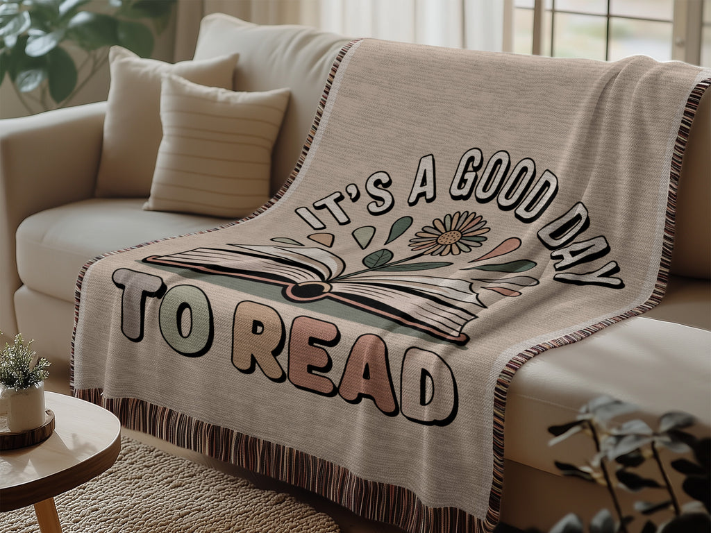 It's a Good Day to Read Book Lovers Blanket product