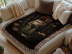Cozy Halloween Ghost and Pumpkins Blanket product