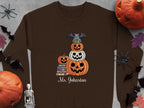Halloween Stacked Pumpkins and Bat Design product