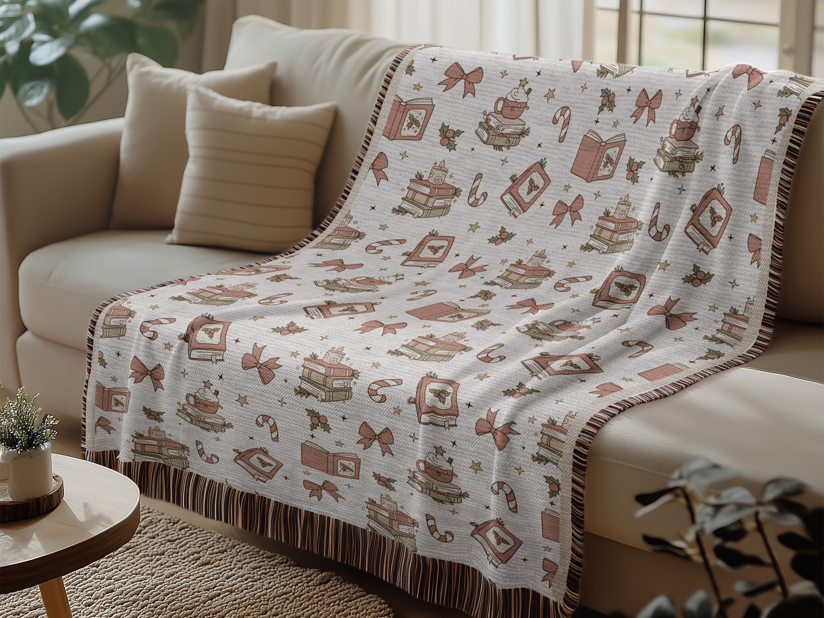 Cozy Holiday Pattern Throw Blanket product