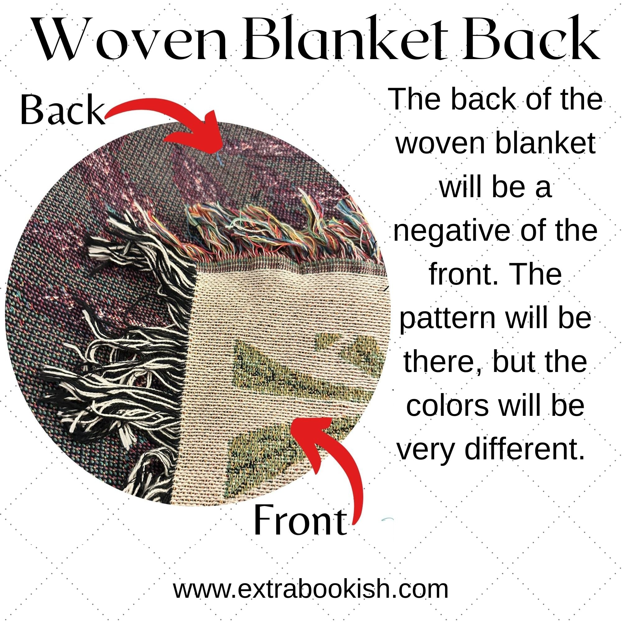 Woven Blanket Back Showcasing Reverse Pattern product type