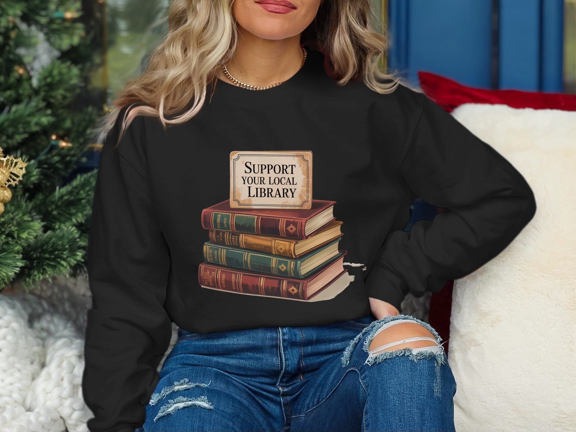 Support Your Local Library Sweatshirt product