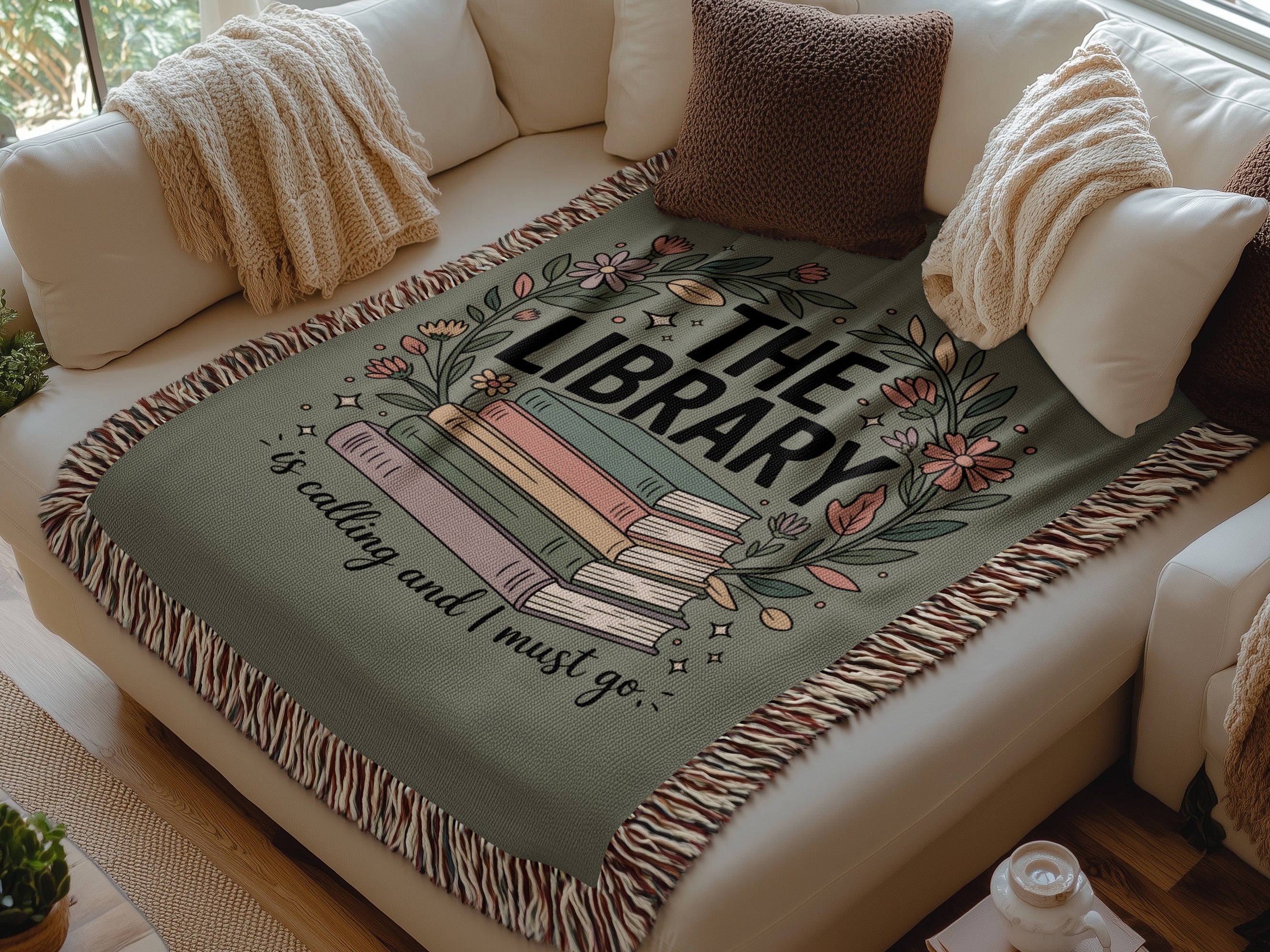 The Library Is Calling And I Must Go Blanket product