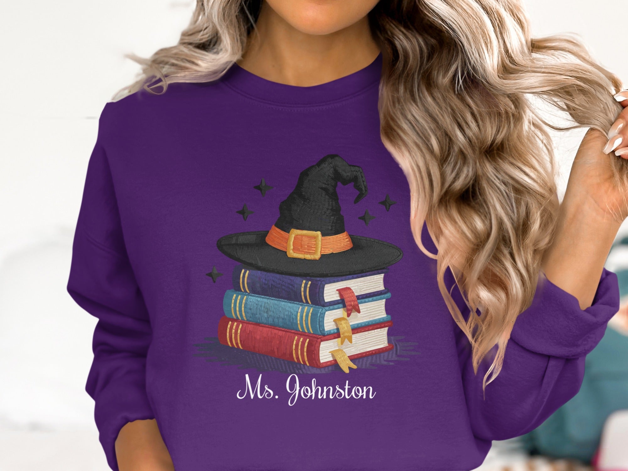 Enchanting Teacher with Books Graphic Women product