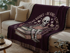 Read Books Be Kind Stay Weird Skeleton Blanket Product
