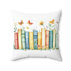 Charming Floral Bookshelf with Butterflies Pillow product type