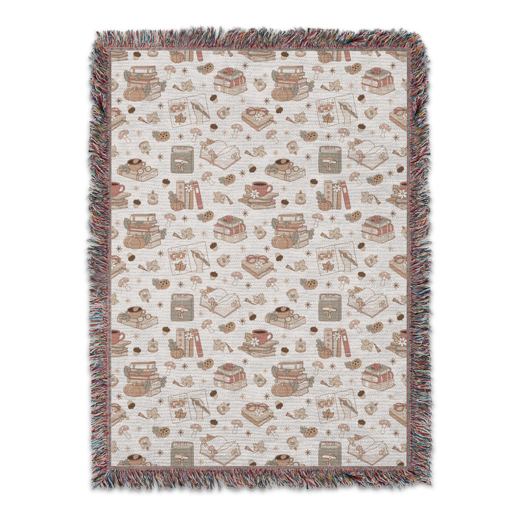Cozy Book Lover's Dream Woven Blanket Throw product type