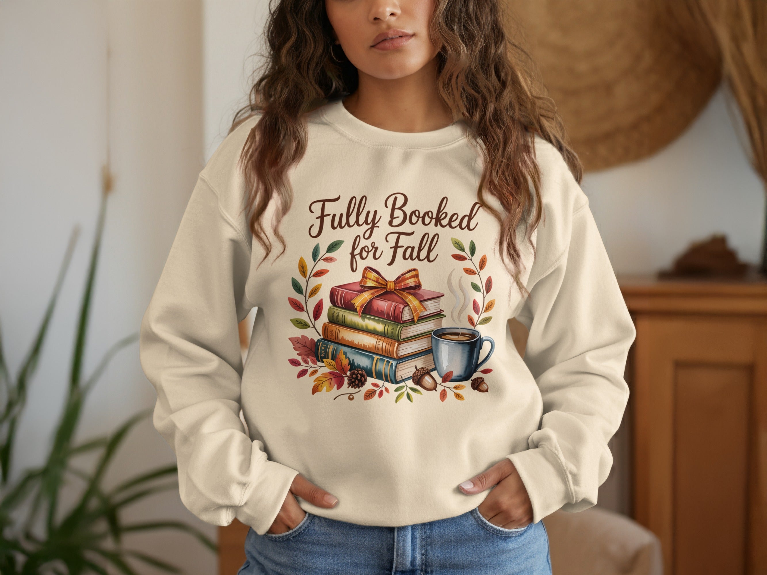 Fully Booked for Fall Cozy Autumn Vibes Sweatshirt product