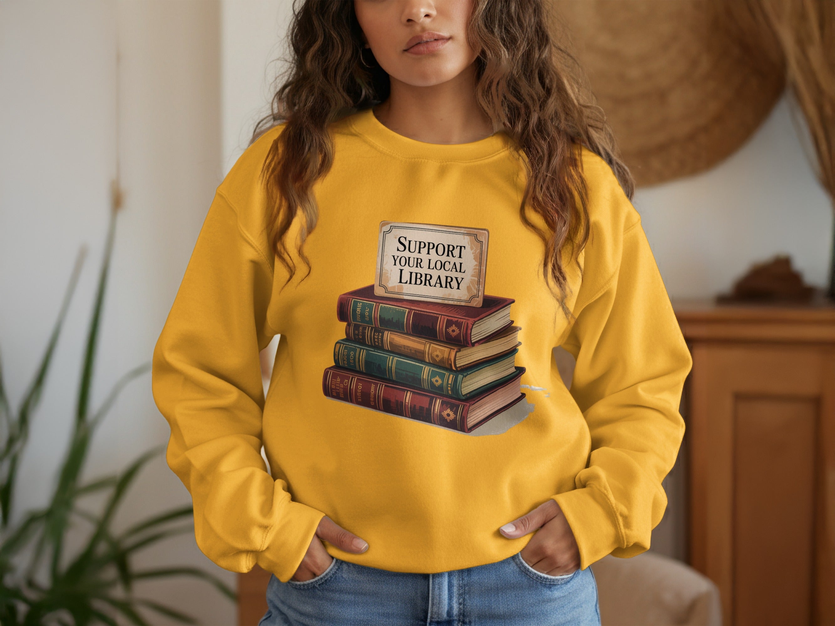 Support Your Local Library Graphic Sweatshirt product