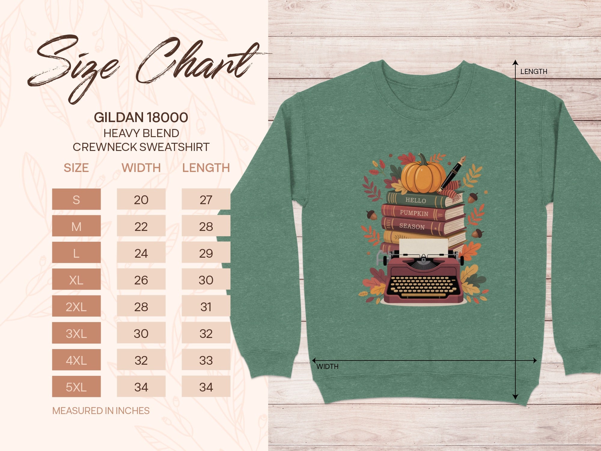 Fall Literary Themed Crewneck Sweatshirt product type