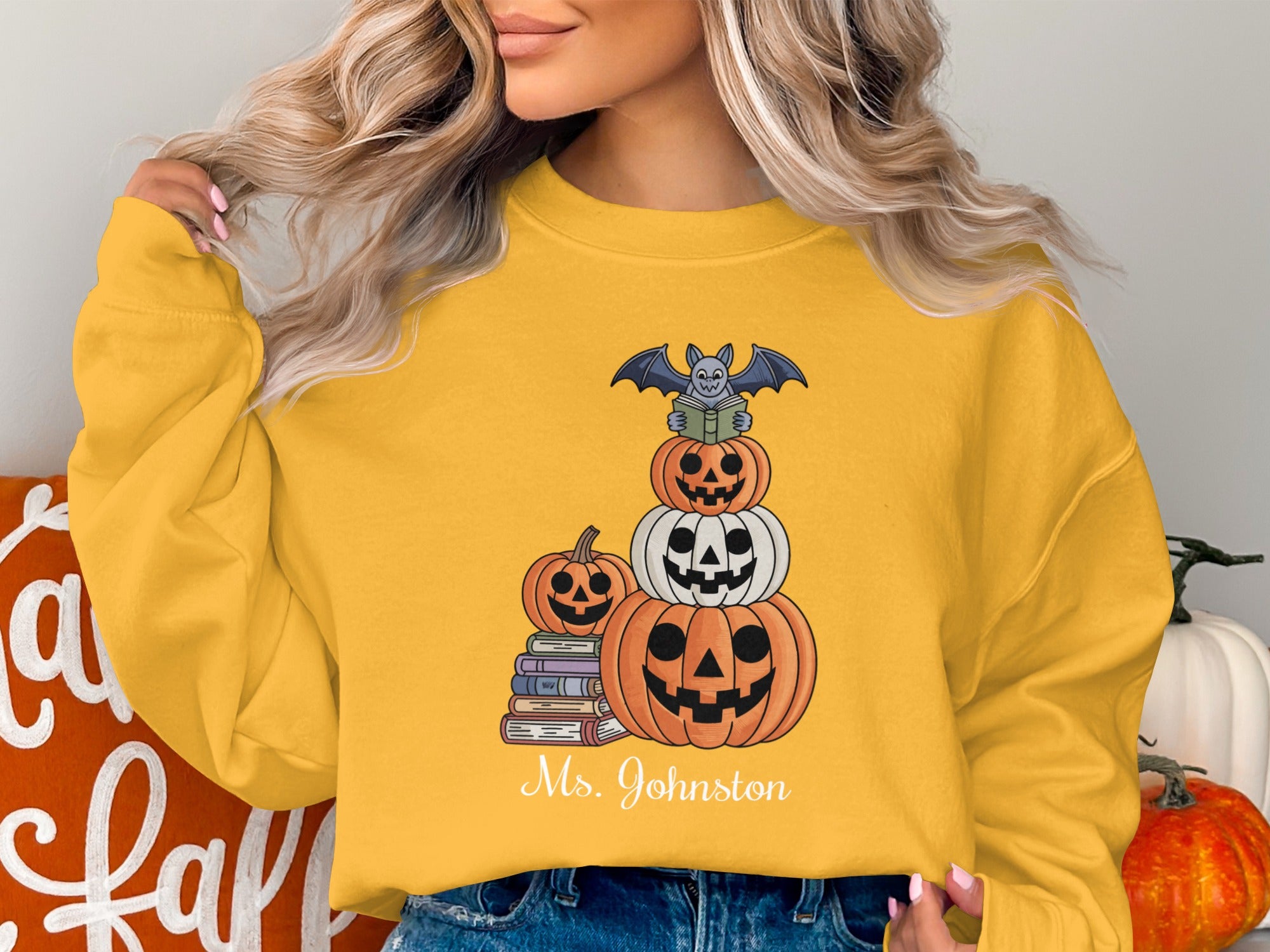 Halloween Stack of Pumpkins Printed Shirt product