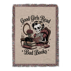 Good Girls Read Bad Books Skeleton Design product type