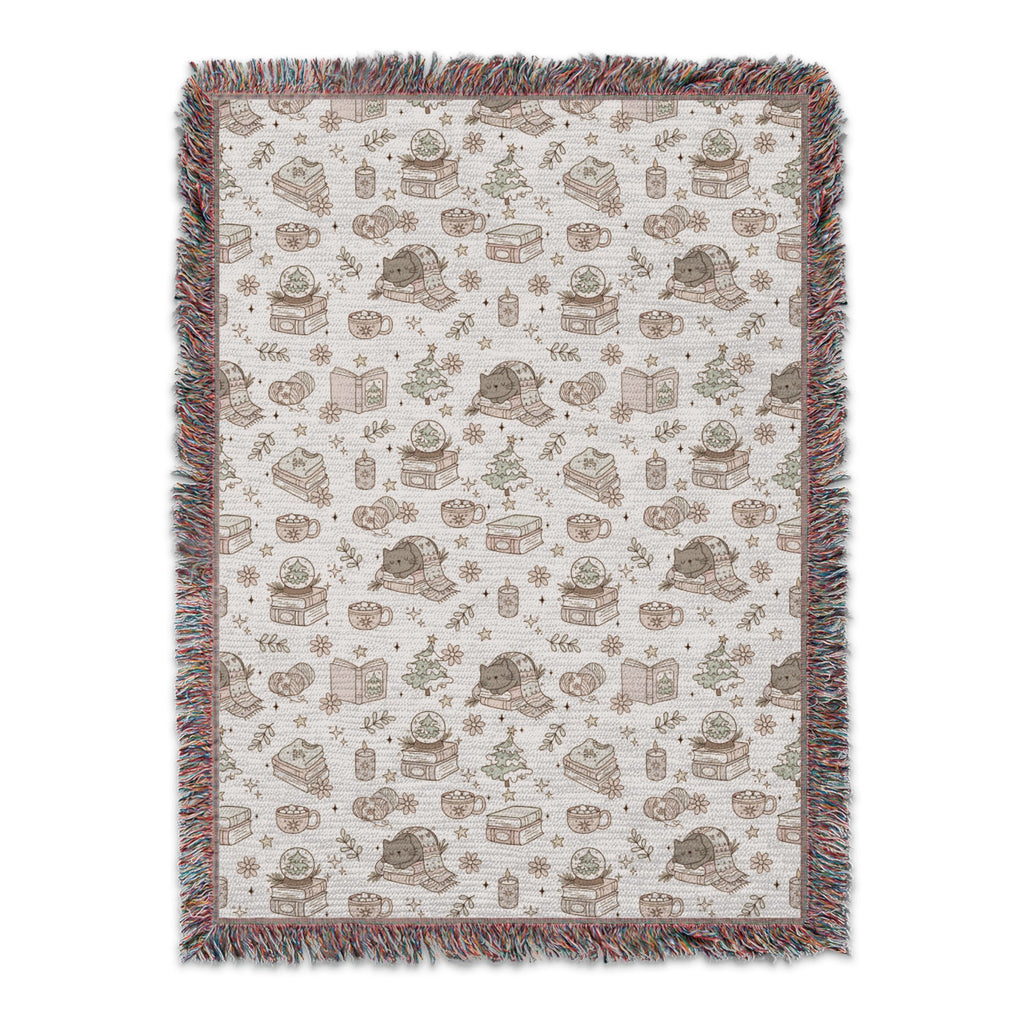 Decorative Vintage Style Fringed Throw Blanket product