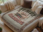Go Away I'm Reading Cozy Blanket product