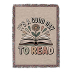 It's A Good Day To Read Quote Throw Blanket product type