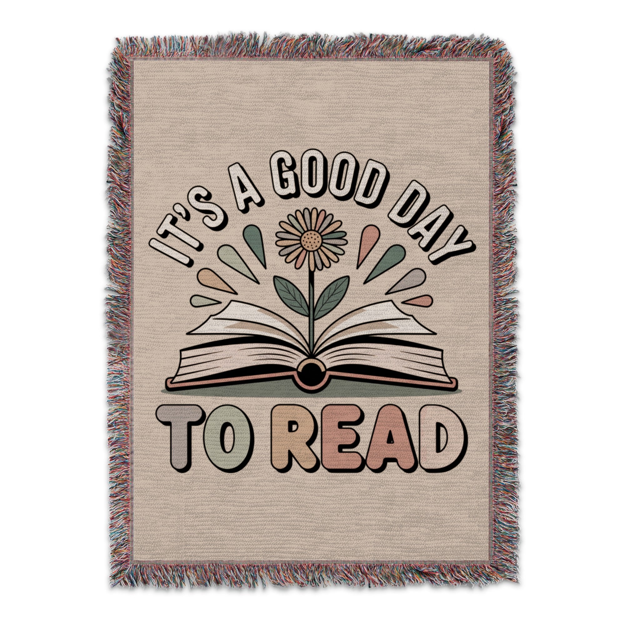 It's A Good Day To Read Quote Throw Blanket product type