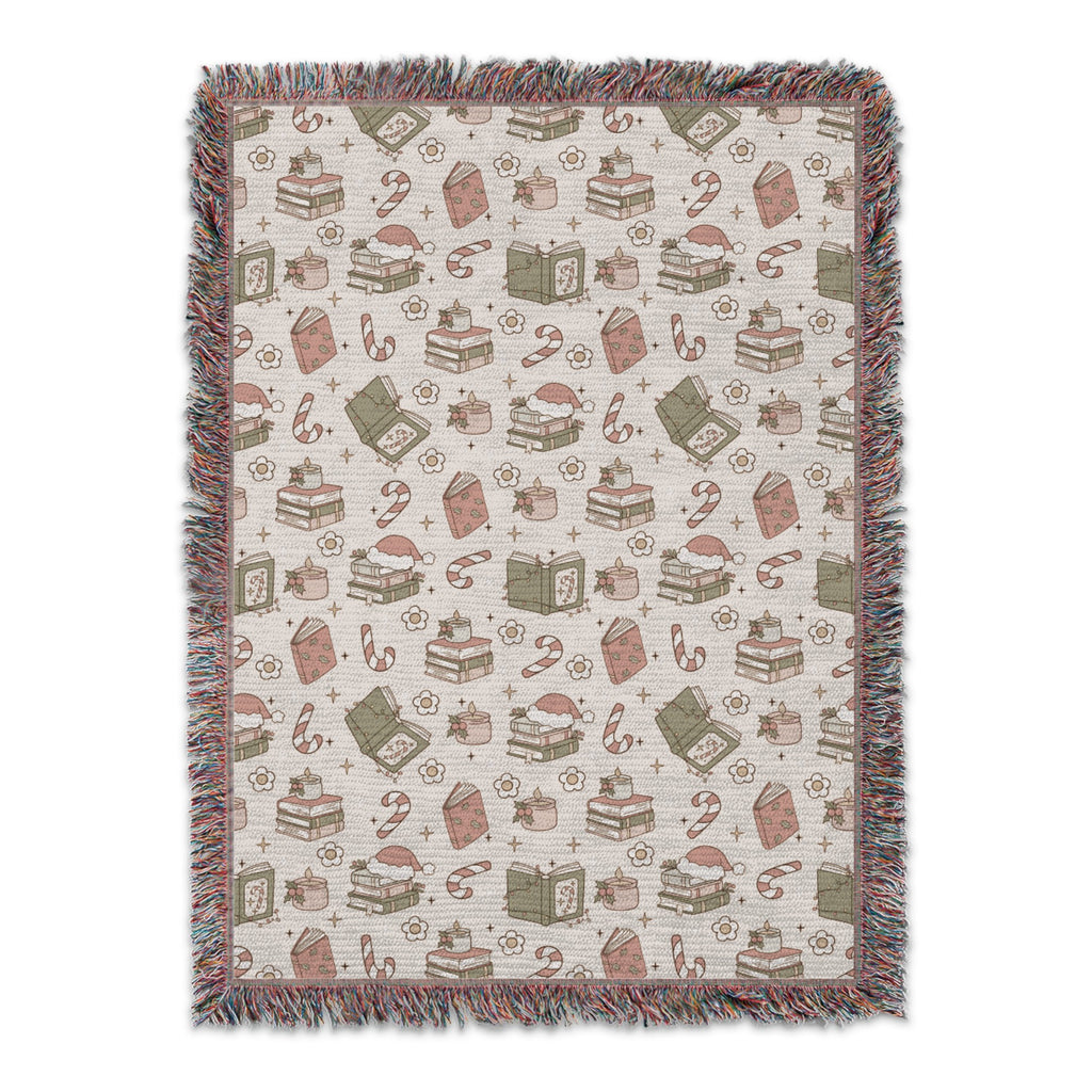 Cozy Vintage Books and Tea Pattern Blanket product