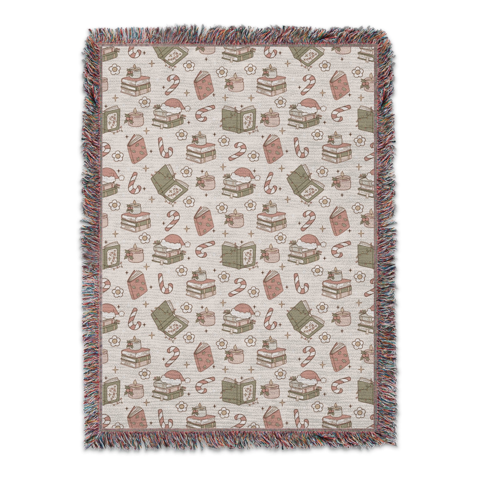 Cozy Vintage Books and Tea Pattern Blanket product