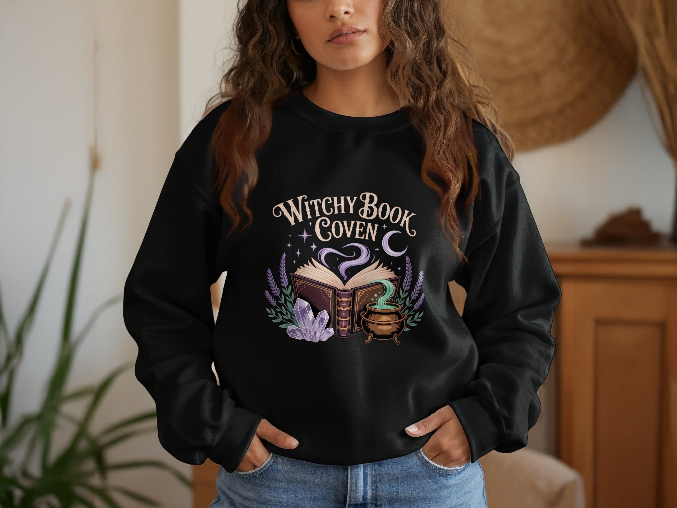Witchy Book Coven Graphic Sweatshirt product